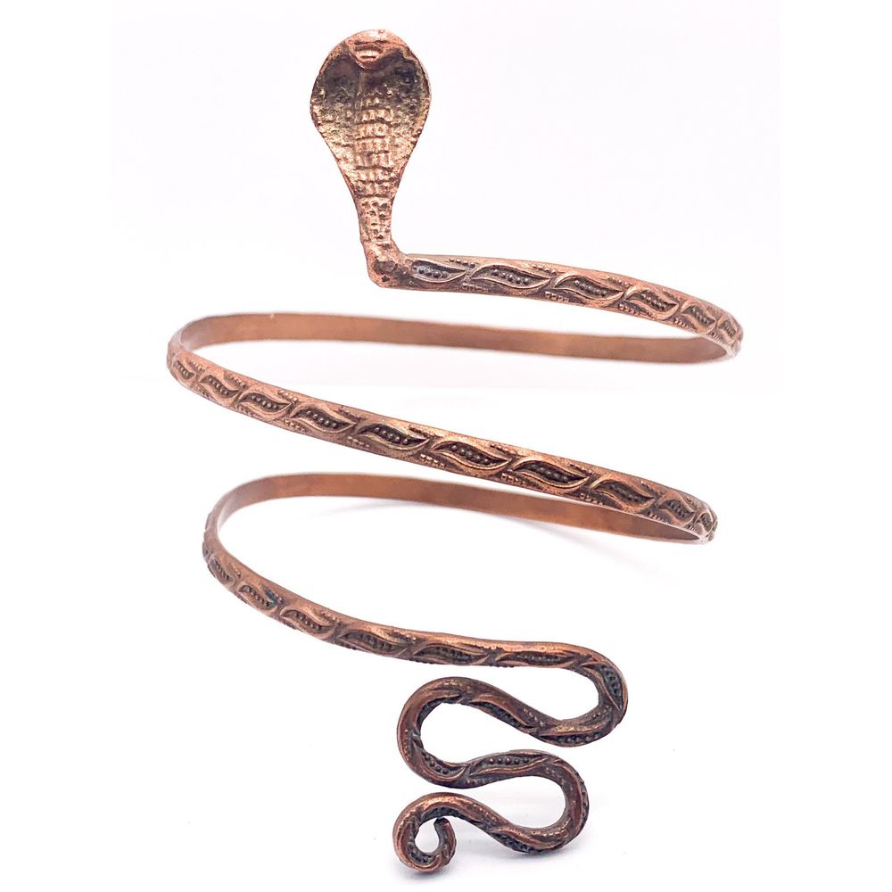 Vintage Copper Snake Arm Bamd